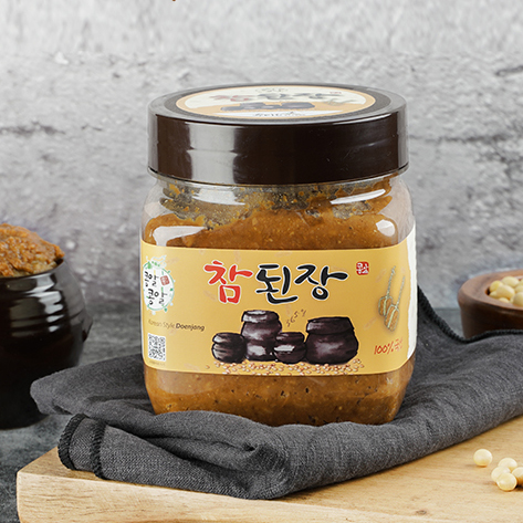 [두미원] 국산콩 100% 참된장 1kg 항아리숙성